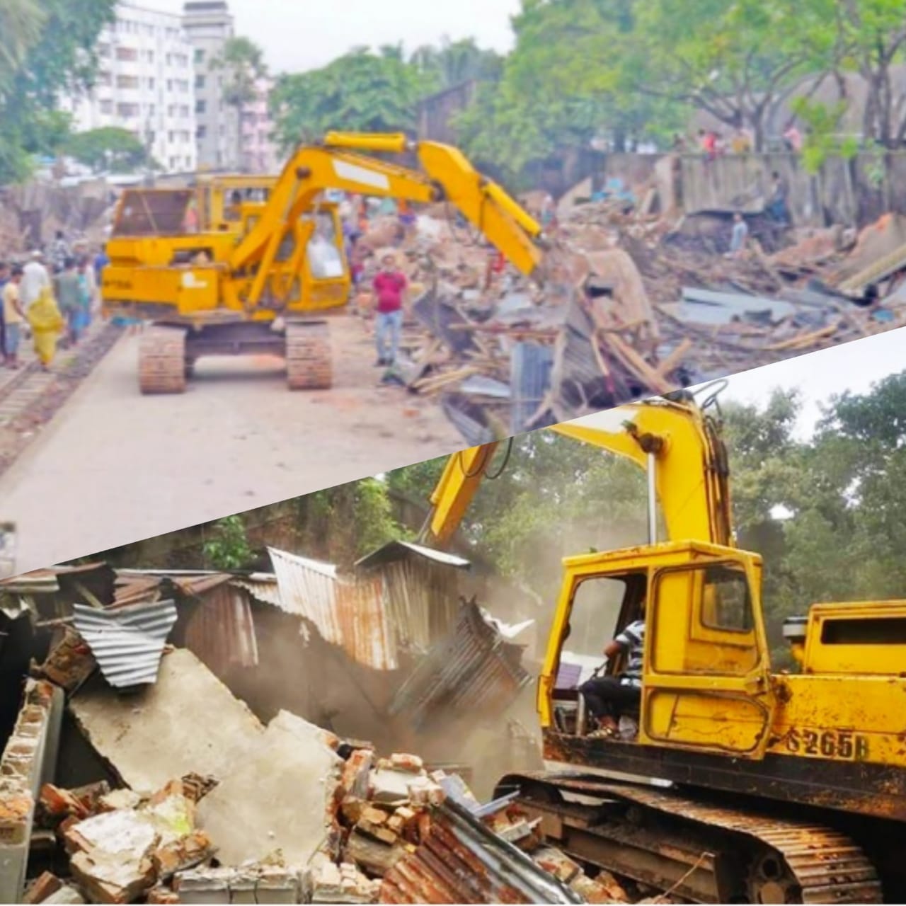 ষোলশহরস্থ এলাকায় সাড়ে ৩শ’ অবৈধ ঘর-বাড়ি-দোকান উচ্ছেদ...