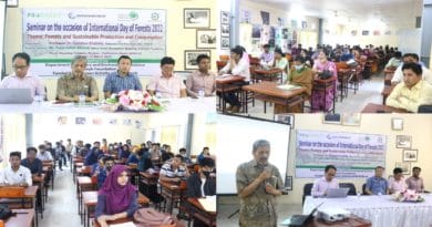 রাবিপ্রবির ঝগড়াবিলস্থ ক্যাম্পাসে বিশ্ব বন দিবস ২০২২ পালিত