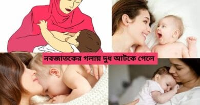 নবজাতকের গলায় দুধ আটকে গেলে