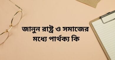 জেনে নিন রাষ্ট্র ও সমাজের মধ্যে পার্থক্য কি রাষ্ট্র ও সমাজের মধ্যে পার্থক্য কি